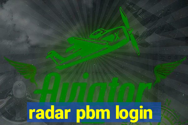 radar pbm login